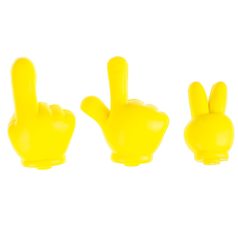 10cm Cute Yellow Finger Car Antenna Topper Eva Decorative Car Topper Balls