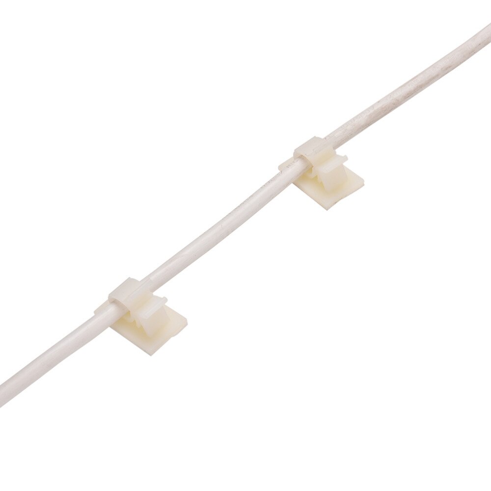 13mm 10 st billina klämma självhäftande sladd kabel tråd klarhållare klämmor trådknapp vit fast