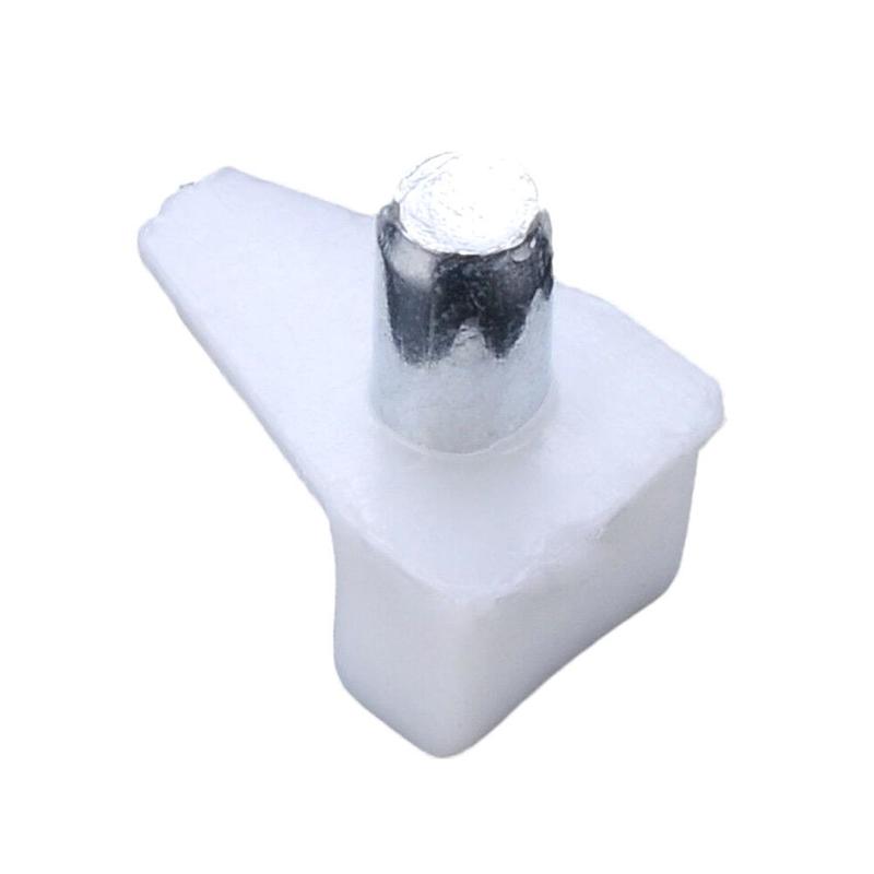 Transparent Plastic Furniture Shelf Support Cabinet Shelf Studs Accessories Cupboard Hardware Partition D1R0: White