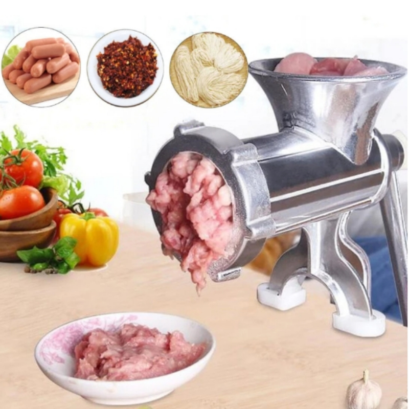 Multifunktionaler manueller Fleischwolf für die Küchenfabrik, Metall-Fleisch- und Geflügelwolf, Fleischwolf und Wurstwerkzeug für den Haushalt