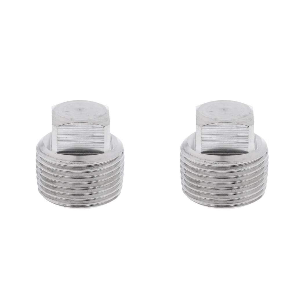 2 Pieces Stainless Steel Garboard Drain Plugs for Boats Marine 3/4'' & 1/2''