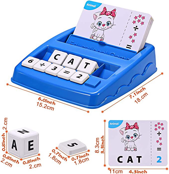 Toys For Children English Spelling Alphabet Letter Game Cards English Word Puzzle Fun Early Learning Educational Toy For Kids