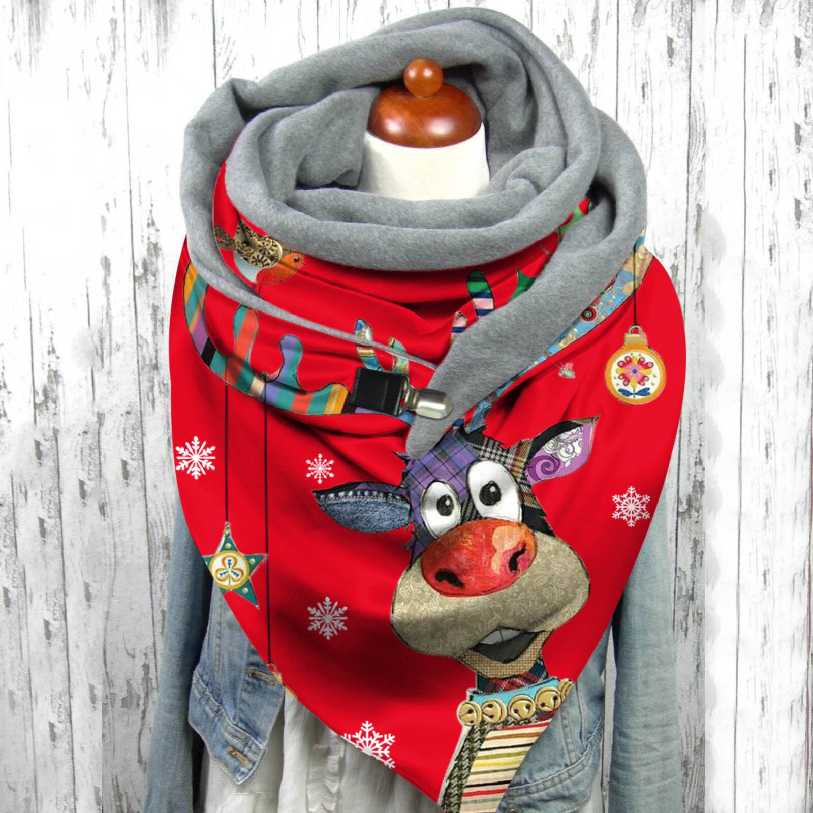 Sjaal Vrouwen Kerst Etnische Vrouwen Afdrukken Sjaal Sjaals Bloemenprint Stola Bandana Luxe Hoofddoek Sjaals