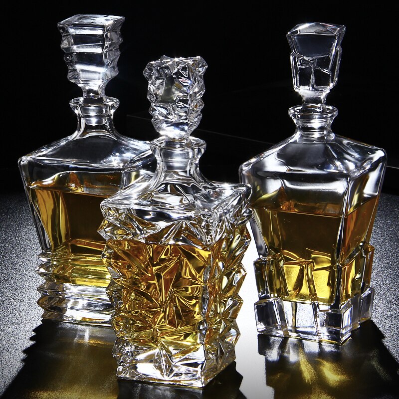 Russland Wodka Karaffe Whiskey Flasche Kristall Glas Wein Bahre Behälter Glasflasche Glas Tasse Heimat Bar Werkzeuge Dekoration
