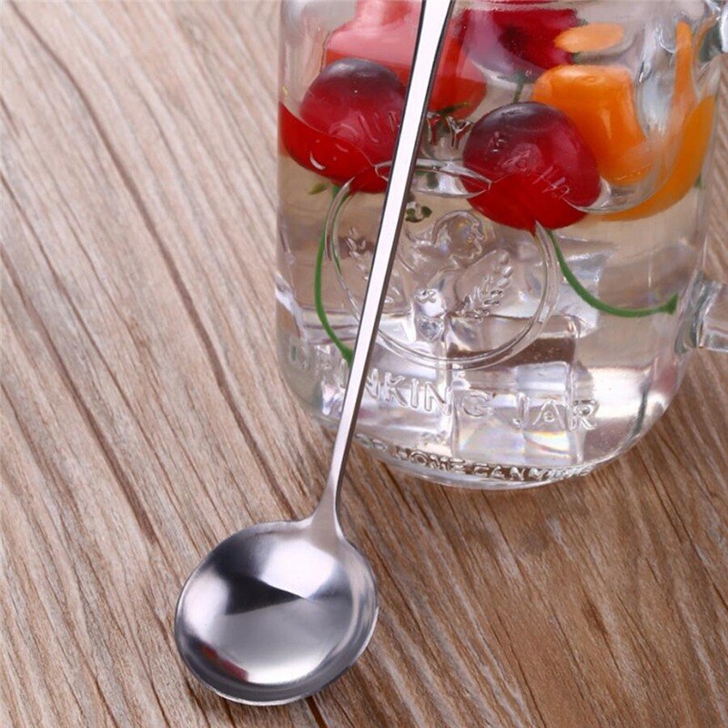 Mezclador de barra de acero inoxidable para cóctel, herramientas de trituración de hielo, Mojito para bebidas de frutas, trituradora, herramienta de Bar: Spoon