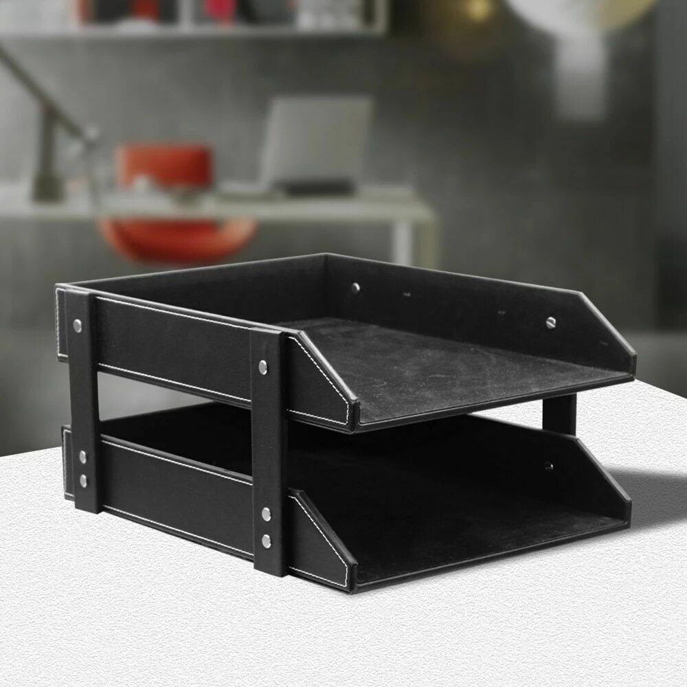 Stackable Desktop Document Letter Tray Organize Accessories Paper Tray,A4 Filing Trays, Office Desk File Rack