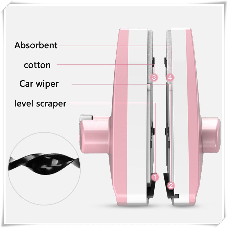 Lave-vitre magnétique réglable 5-35MM, brosse pour le lavage des fenêtres, essuie-glace simple, Double ou Triple