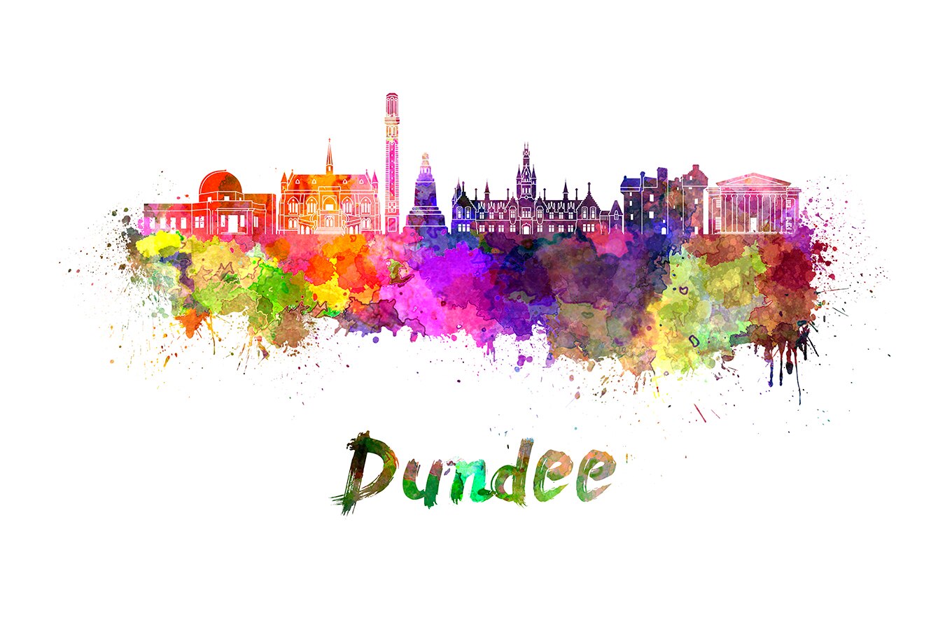Dundee Skyline Poster-art print home decor monuments city-wall art Poster travel landscapes