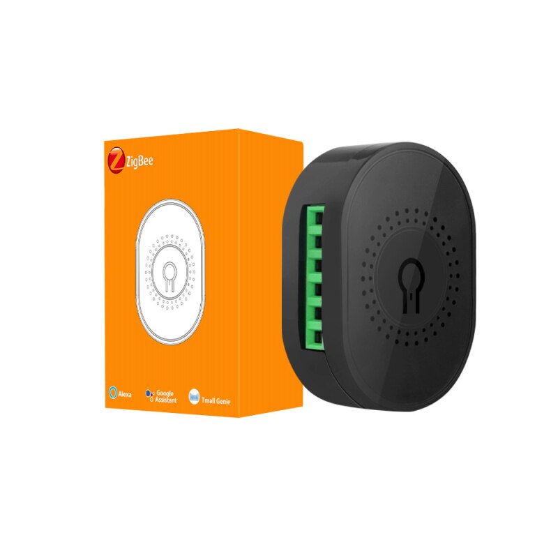 Tuya Zigbee Smart Switch Hub Gateway Support Two Way Control Remote Control 16A/10A Switch Work With Alexa And Google Home: 04 black 16A