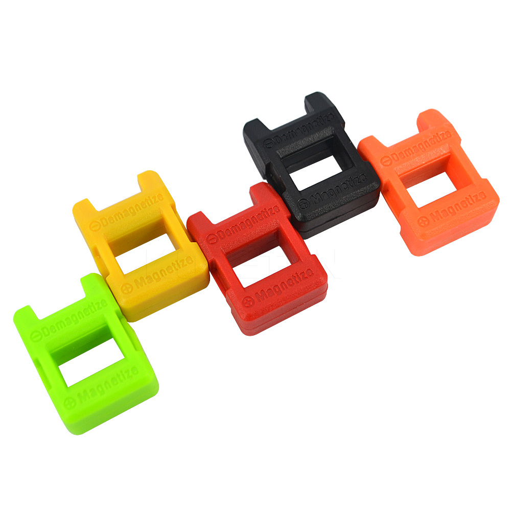 Mini destornillador magnético 2 en 1, herramienta de desmagnetizador, , 4 colores