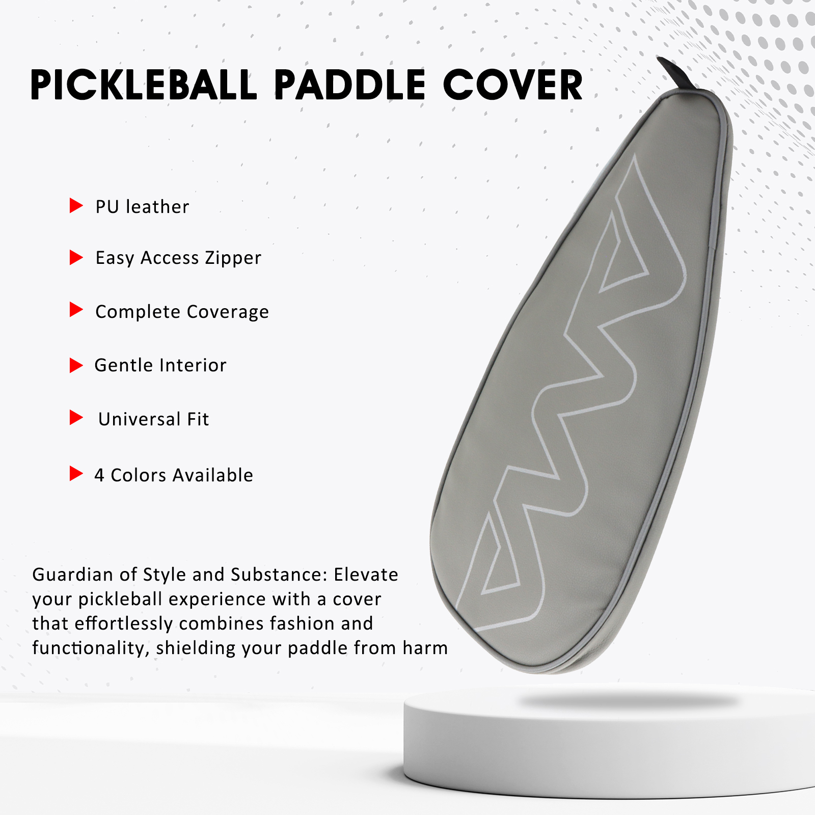 AMA SPORT Pickleball Racket Cover Provides Reliable Protection for Pickleball Paddle ,Portable Carry Bag As A Training Equipment