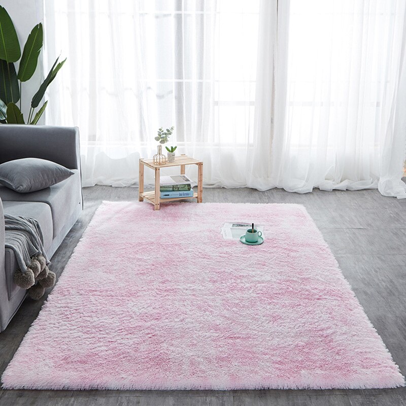 Shaggy tie-dye tæppe trykt alfombra plys gulv fluffy måtter børneværelse imiteret pels område tæppe stue måtter silkeagtige tæpper: J
