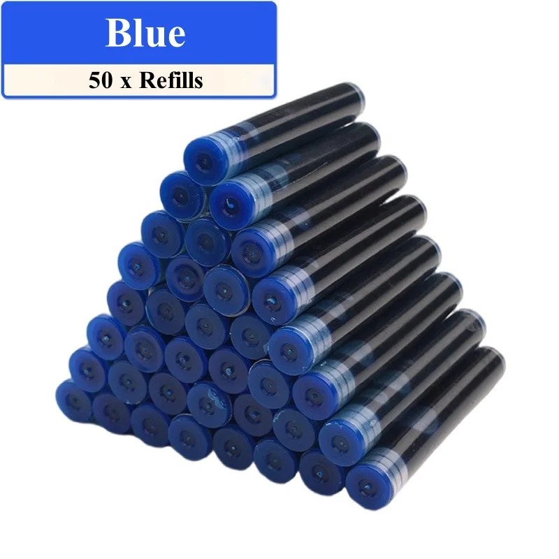 Fountain Pen Set Replaceable Ink Refill Calligraphy Multifunction Pens For Writing 0.38mm Office School Stationery Supplies: Blue