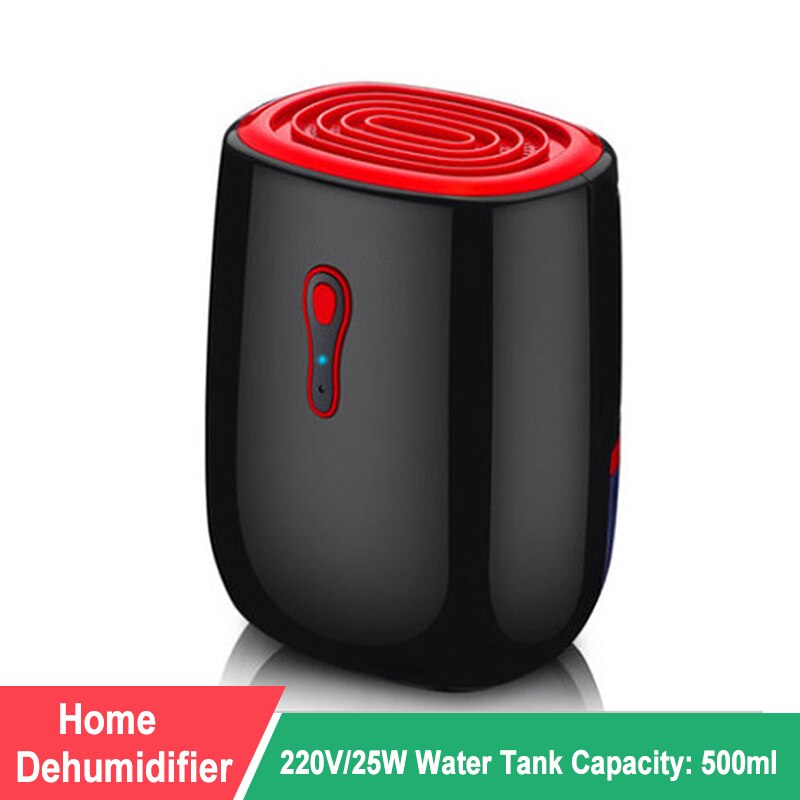 Huishoudelijke Mini Ontvochtiger Lucht Drogen Vocht Absorber Ultrastille 500Ml Water Tank Automatisch Stopt Vol Water