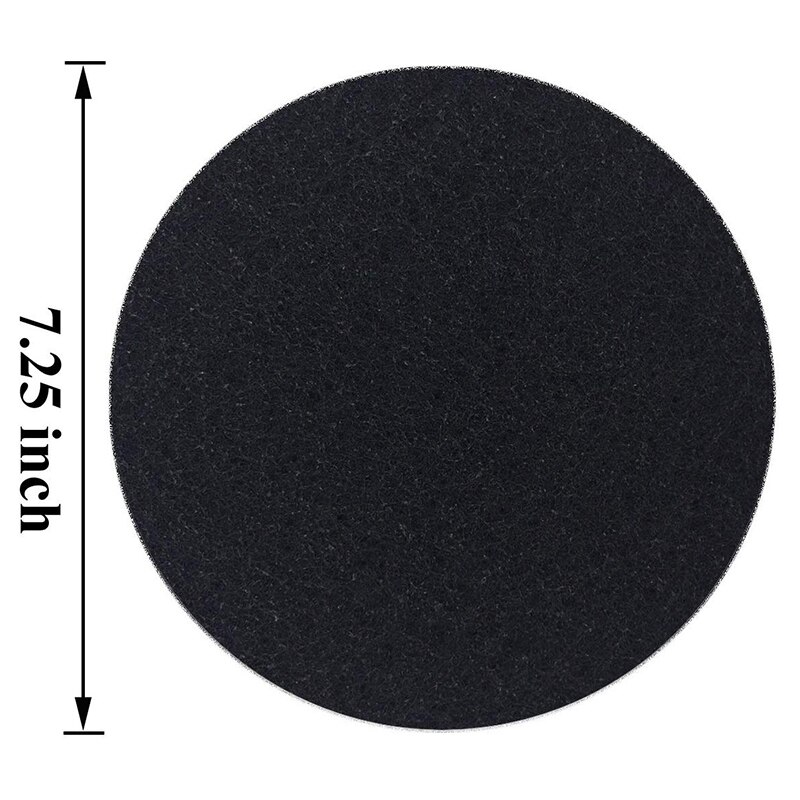 8 Pack Kitchen Compost Bin Charcoal Filter Replacements, Compost Pail Replacement Carbon Filters 7.25 Inch, Round