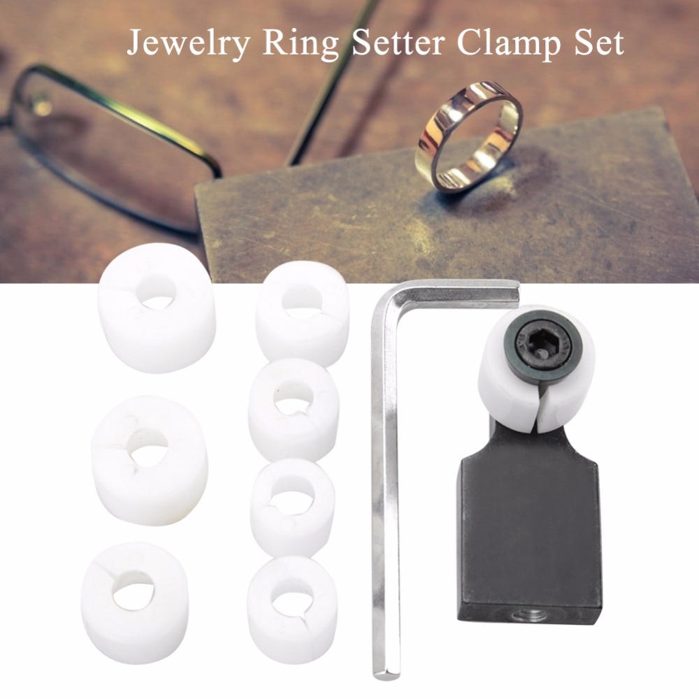 Schmuck Ring Setter Klemme einstellen mit 7 Stirbt Schmuck Verarbeitung Werkzeug Lokalisierer Leuchte Kanal Diamant Einstellung Werkzeug Bausatz für Juwelier