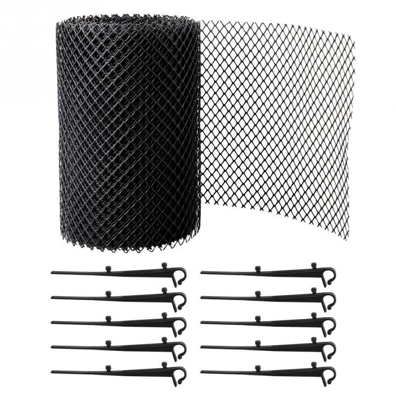 Protection de gouttière Anti-débordement, 6m x 15cm, Anti-colmatage, Anti-rouille et ne se corrode pas