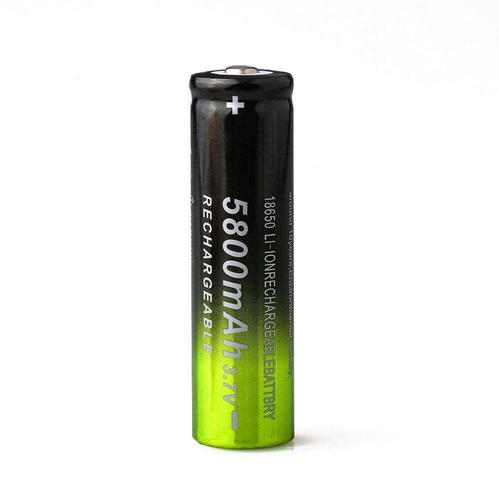 5000 Mah/5800 Mah 18650 Batterij + Smart Universele Oplaadbare Li-On Batterij Usb Oplader Voor Koplamp Zaklamp