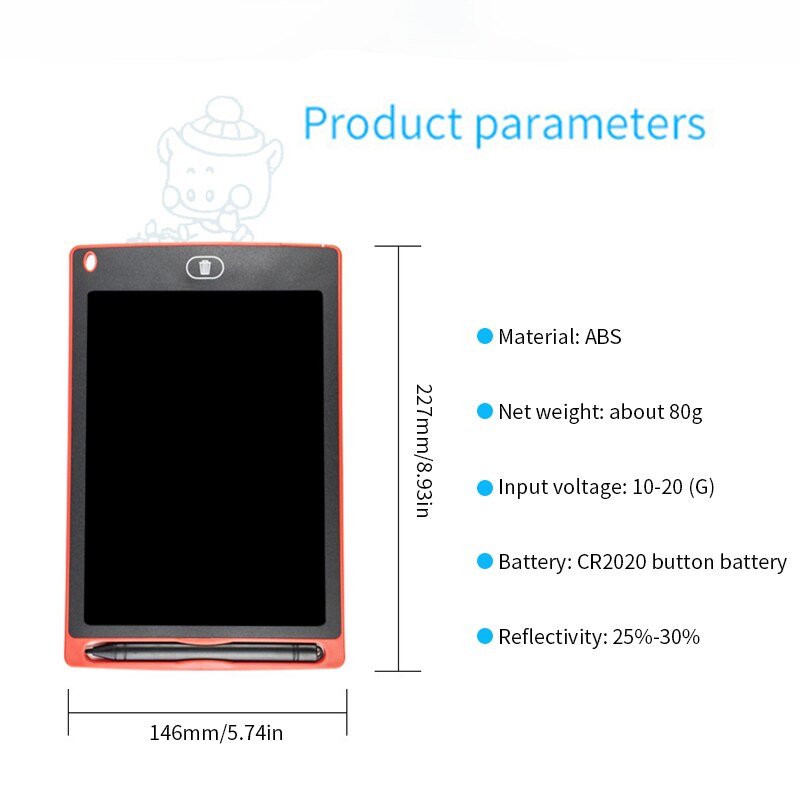 LCD Writing Drawing Tablet 8.5" lcd writing tablet graphics tablet drawing board Ultra Thin Portable Hand writing