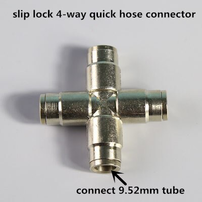 3/8"quick coupling Tee connector,9.52mm water pipe,slip-lock elbow connector,straight connector,switch,spray system accessories: Purple 