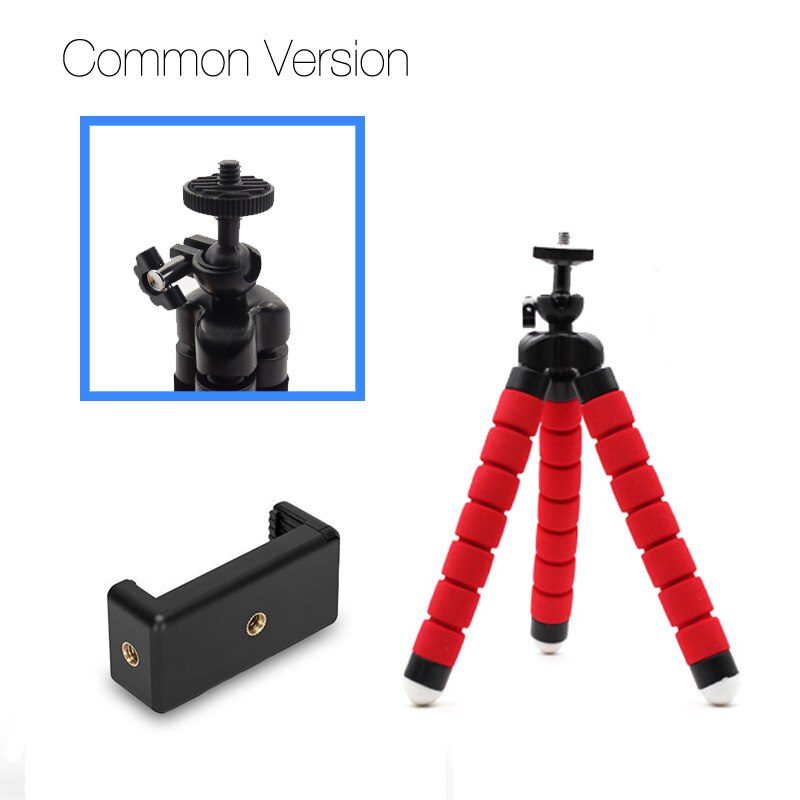 DUSZAKE Flexible Gorillapod Mini Tripod for Phone Tripod Stand Live Mini Phone Tripod for iPhone Xiaomi Phone Camera Accessories: Kit 2 Red