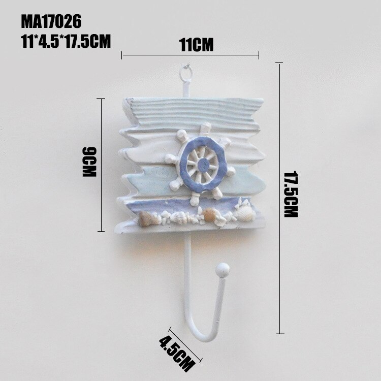 Special Offer Mediterranean Marine Accessories Home Furnishing Coat Hanger Hook for Bathroom Kitchen Home Decor Hanger: Default Title