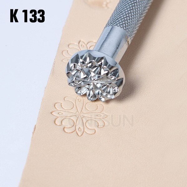 ZONESUN leather embossing kit Carving Printing Tool DIY Manual Leather Craft Stamps Art Pattern Leather Stamping Printing Tools: K133