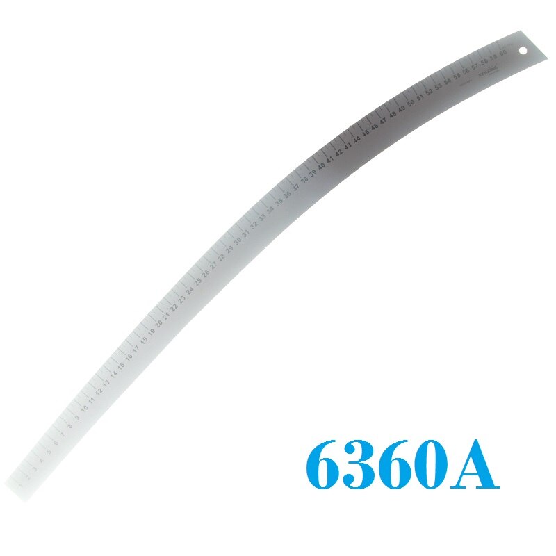 Règles de Patchwork en métal pour de , système métrique, règle de courbe de couture, règles de vêtement pour Patchwork, règle de coupe: 6360A 60cm
