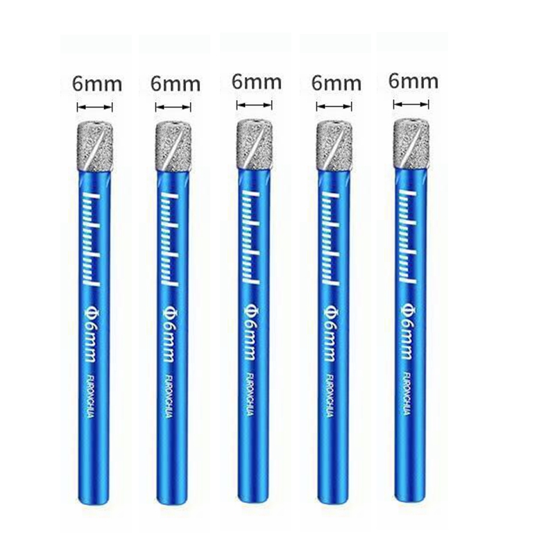 6MM 8MM 10MM 12MM 14MM 16MM Diamant Beschichtete Bohrer für Fliesen Marmor Glas keramik Loch Sah Bohrer Diamant Core Bit Mahlzeit Bohren: 5pcs 6mm