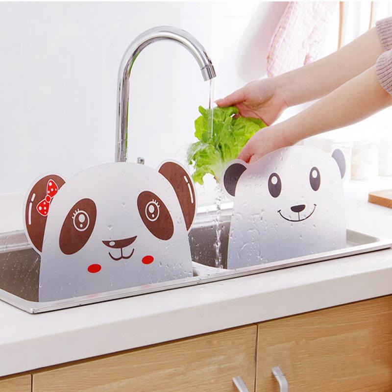 Waterproof Panda Water Splash Sucker Sink Flap Accessiors Wash Basin