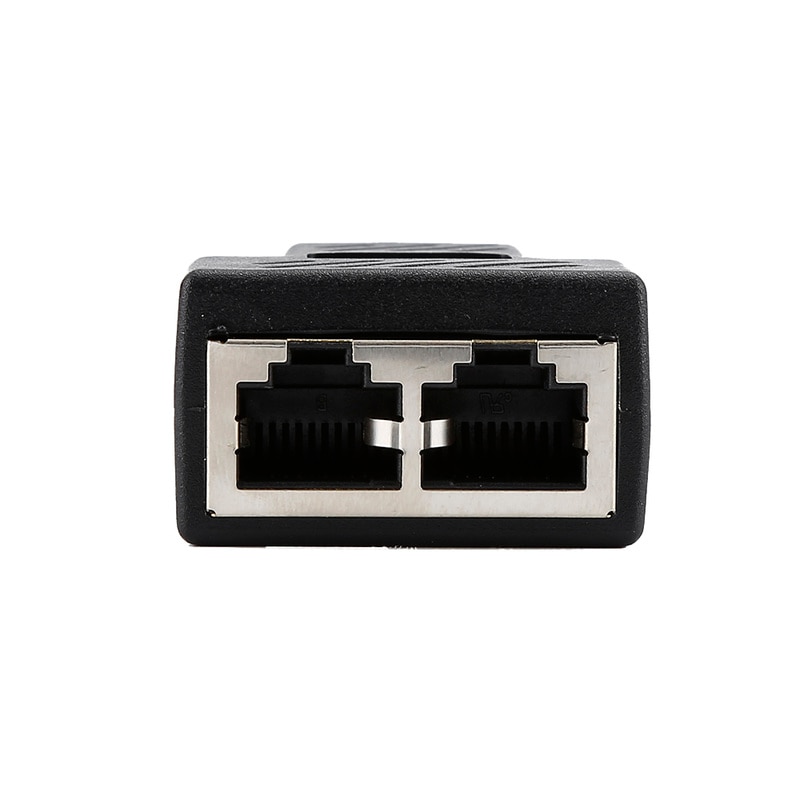 1 naar 2 Manieren LAN Ethernet Netwerk Kabel RJ45 Vrouwelijke Splitter Connector Adapter Voor Laptop Docking Stations Z07