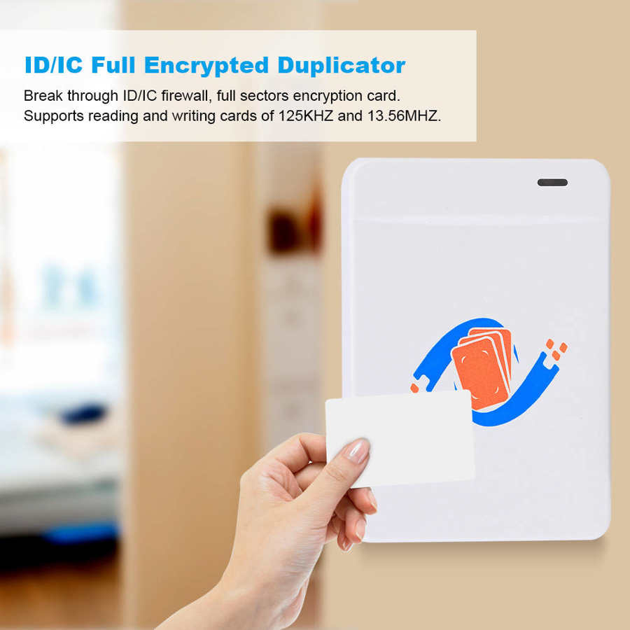 NFC Card Copier 125KHZ 13.56MHZ ID IC Card Reader Writer Encrypted Decoding Type-C Interface
