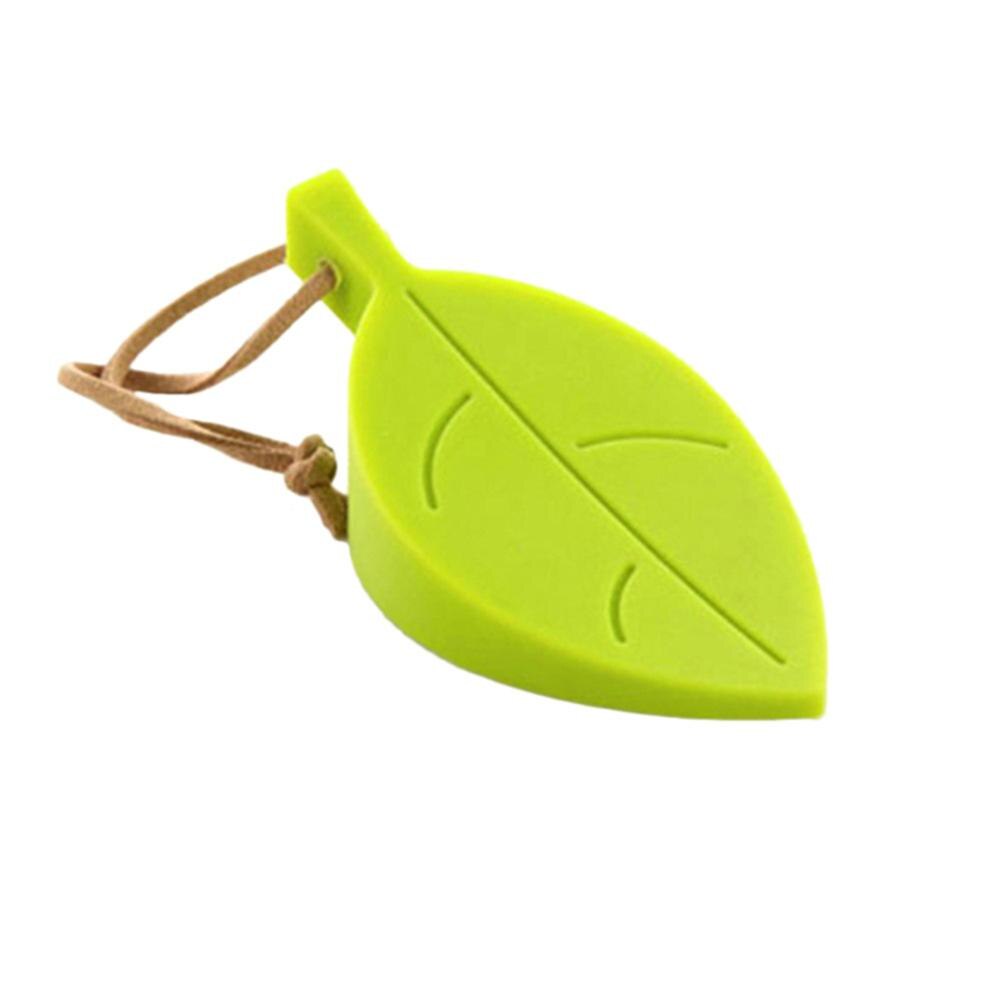 Leaves Silicone Rubber Door Stop Stoppers Door Block Children Anti-Folder Hand Security Door Card Hanging Door Stop: Green
