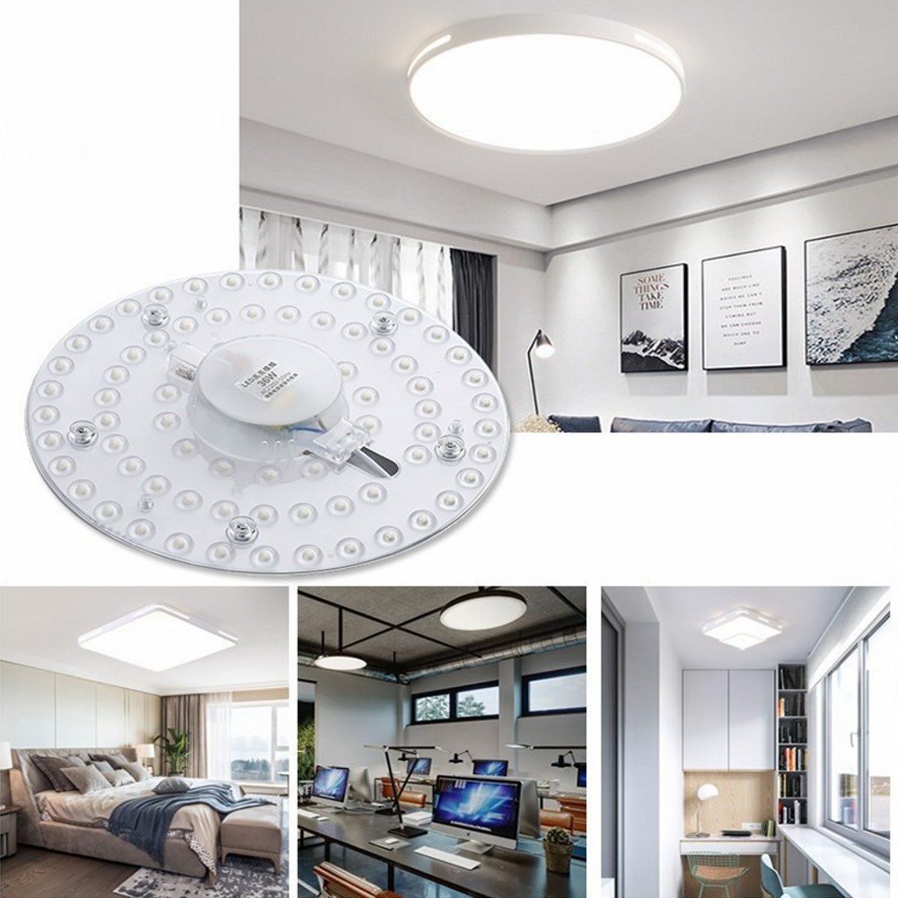 PANEL circular de luz LED SMD, tablero de lámpara circular de techo, 50W, 36W, 24W, 18W, 12W, CA 220V, 230V, 240V