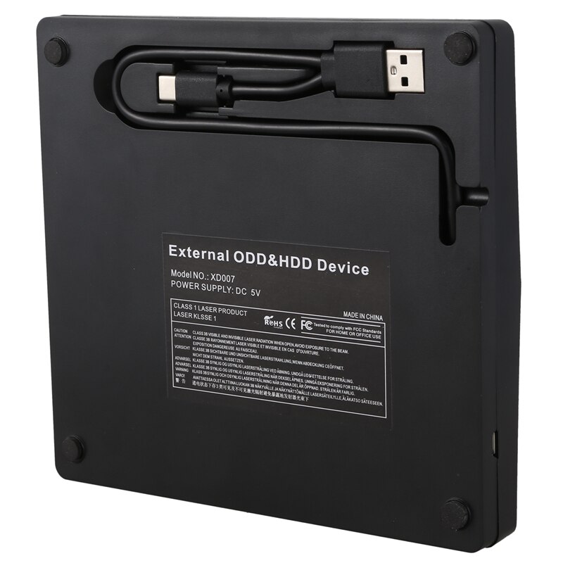 Ekstern dvd cd-spiller usb 3.0- brenner dvd-cd ekstern ultra-bærbar cd dvd + rw rw-spiller