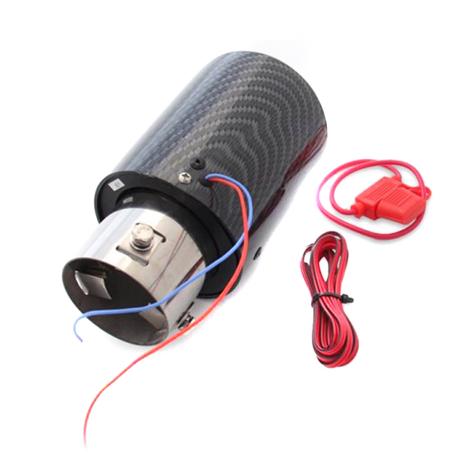 Carbon Fiber Led Uitlaat Tip Light-Emitting Auto Uitlaatpijp Uitlaat Uitlaatpijpen Met Hoge Temperatuur Led Licht F-Best