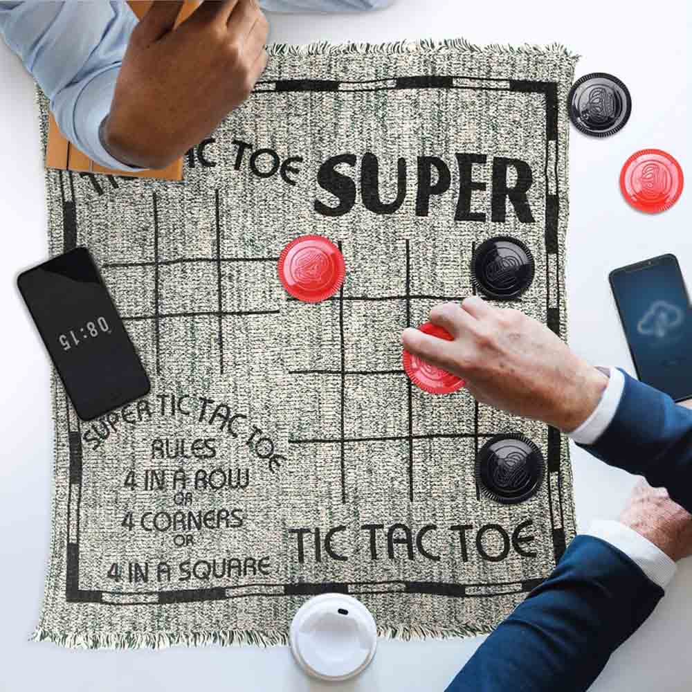 kids Checkers Set Board Game With Checkered Double-Sided Carpets Carpet Chess Indoor Outdoor Board Games Chess toy Xmas