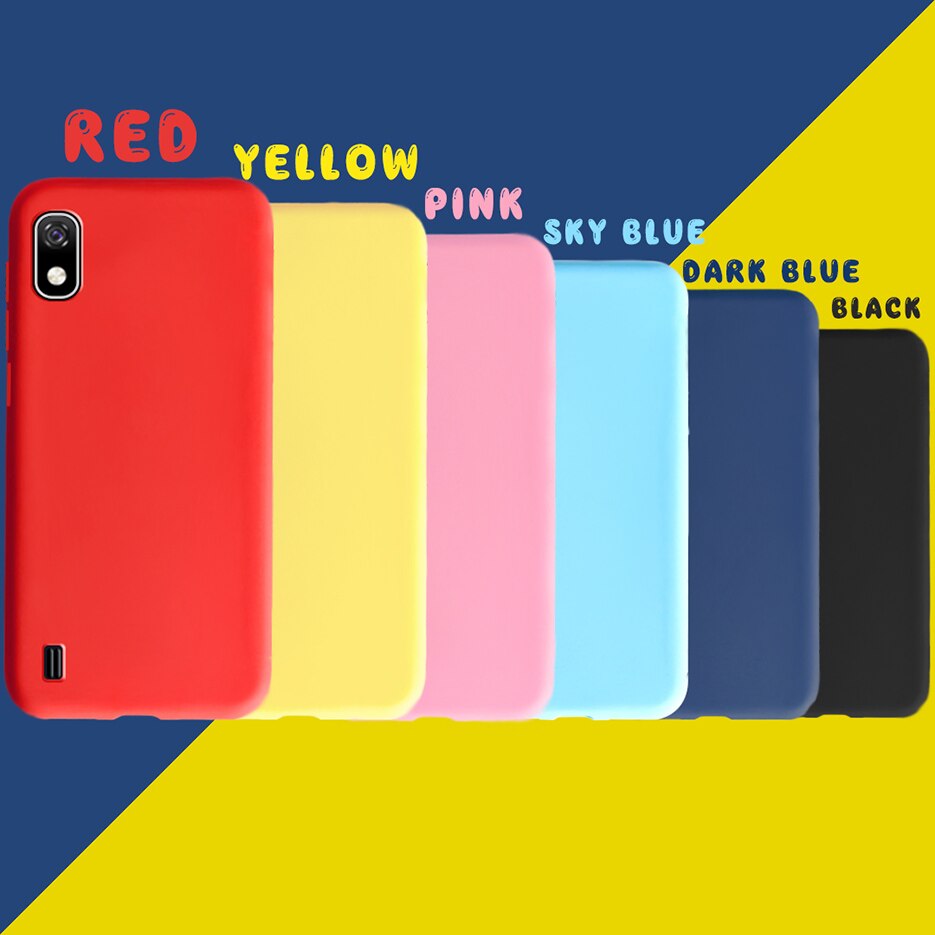Schutzhülle für samsung Galaxis  a10 sm -a105f, weiches silikon, niedliche, bonbonfarbene handyhülle für samsung  a10 a 10 a105f, rückseite