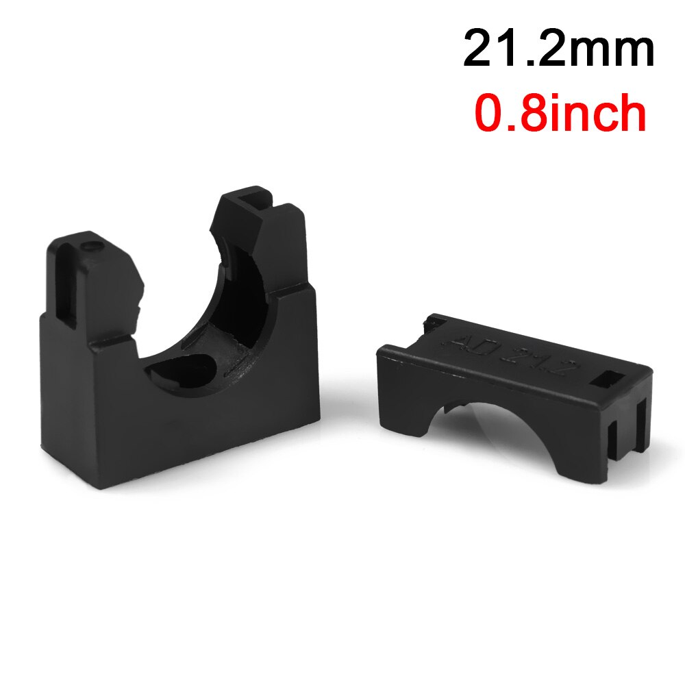 5Pcs PVC Pipe Clamps Water Pipe Support Bellows Hose Hoop Buckle Wire Cable Fixing Holder Organizer 10-28mm Electrical Fittings: 21.2mm