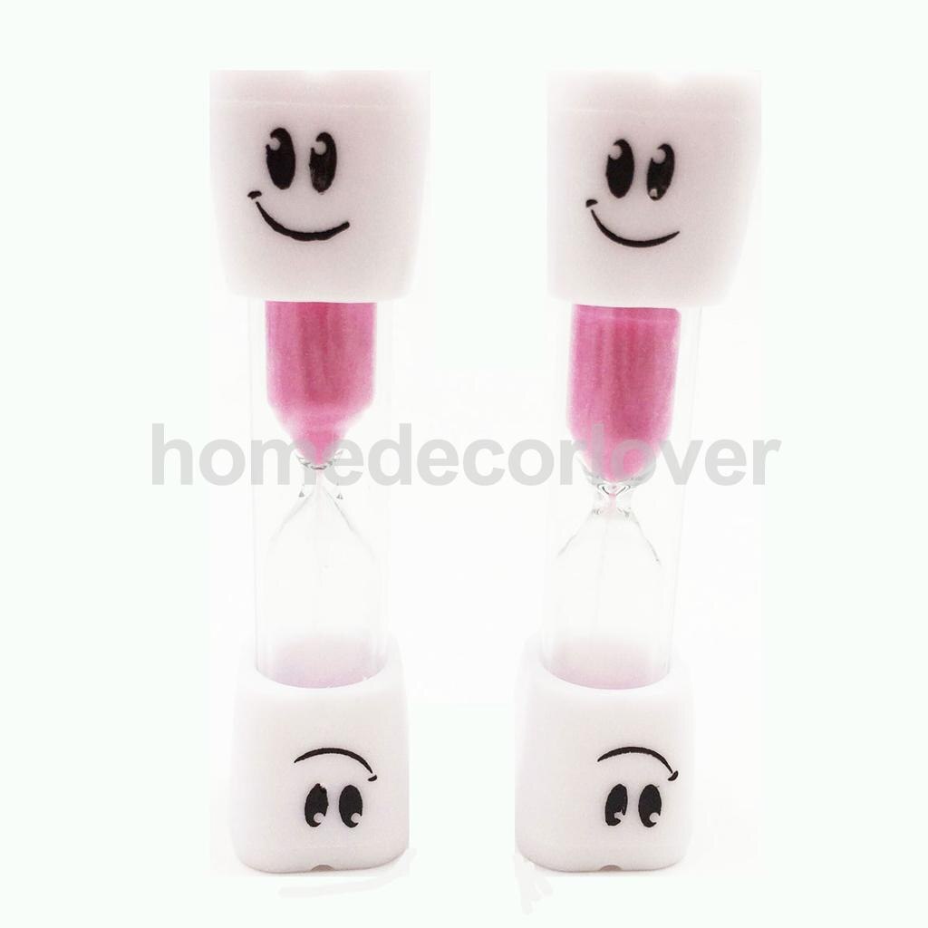 Sabbia di Vetro Clessidra Timer Bambini Lavarsi I Denti Spazzolino Da Denti Conto Alla Rovescia Contatore Sabbia Uovo Timer Orologio 3 Min: Pink