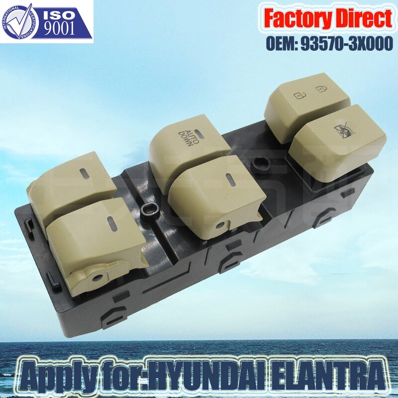 Left Driver Master Door Window Switch For 2011-2015 Hyundai Elantra – 93570-3X000