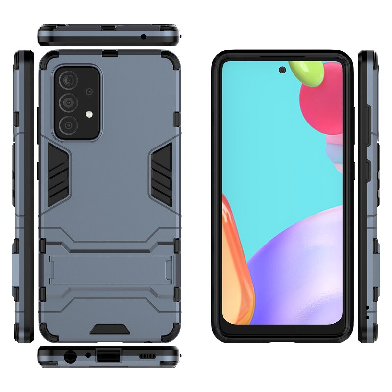 Funda armadura 3D para Samsung Galaxy A52, 5G, SM-A526B, 4G, A525F, A72, 5G, A726B, 4G, A725F, a prueba de golpes