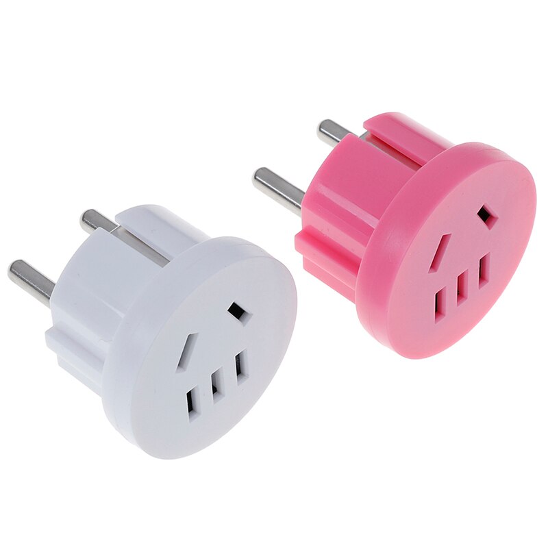 1 pcs US AU Om EU Plug USA AUS Naar Euro Europa Travel Muur AC Power Plug Wall Charger Outlet adapter Converter 2 Ronde Pin Socket