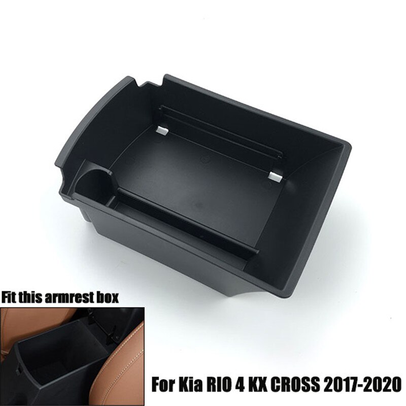 Automobil armlæn opbevaringsboks til kia rio 4 kx cross midterkonsol container opbevaring organizer biltilbehør: Default Title