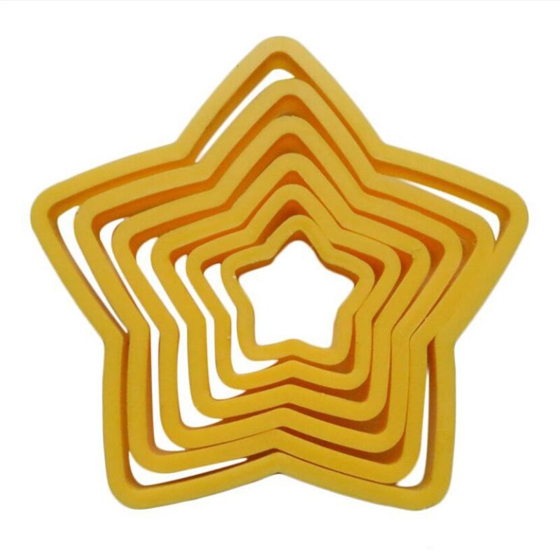 Kerst Cookie Cutters voor Kinderen Set van 6 - Xmas Biscuit Cutter Gebak Cutters Kerstboom Sneeuwman Peperkoek Man Sneeuwvlok Rendier Hoofd Vormen voor Bakken