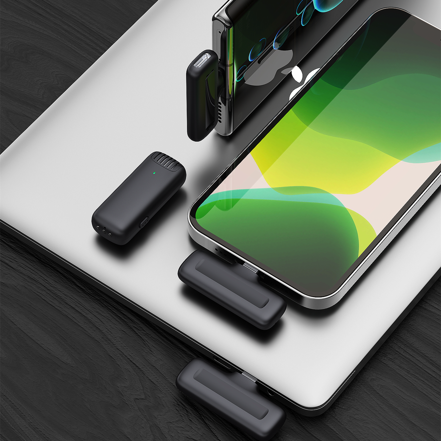Kabelloses lavalier-mikrofon, plug-and-play-funkmikrofon kompatibel mit iphone und android, mikrofon mit automatischer synchronisierung und rauschunterdrückung für aufnahmen