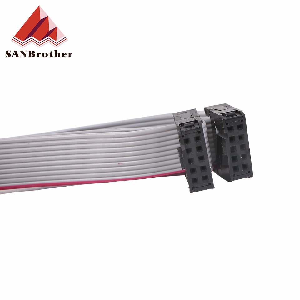 2 Stück 10P 60cm 70cm 80cm 2864 LCD 2004 LCD-Verlängerungskabel MKS Prusa Ramps RepRap Anet i3 FT5 3D-Flachband-Datumskabel