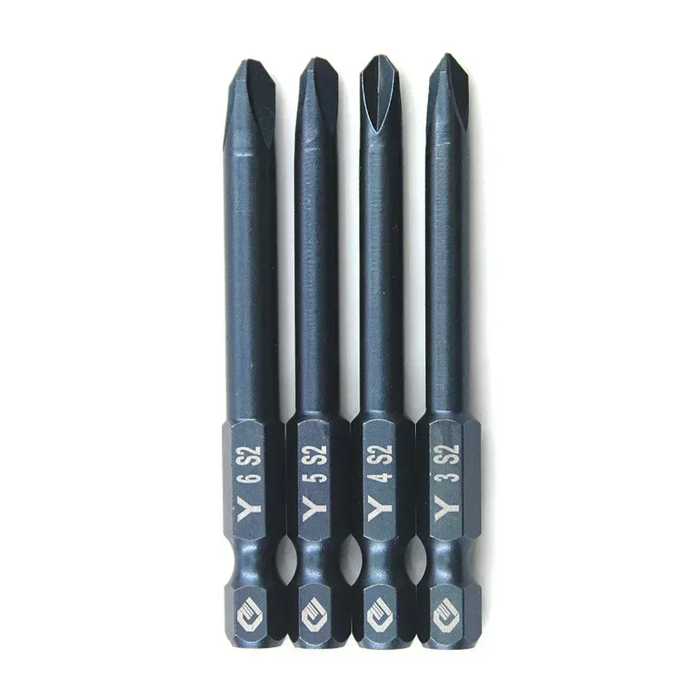4Pcs Schroevendraaier Bit Set 65Mm Tri-Wing Elektrische Drivers Magnetische Y Tip Hoofd Y3 Y4 Y5 Y6 boor