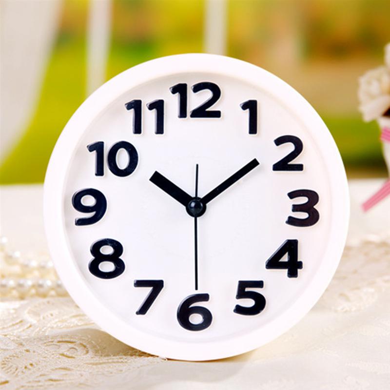 Desktop Clock Mini Bedside Clock Digital Clock Table Mute Clock Plastic Clock
