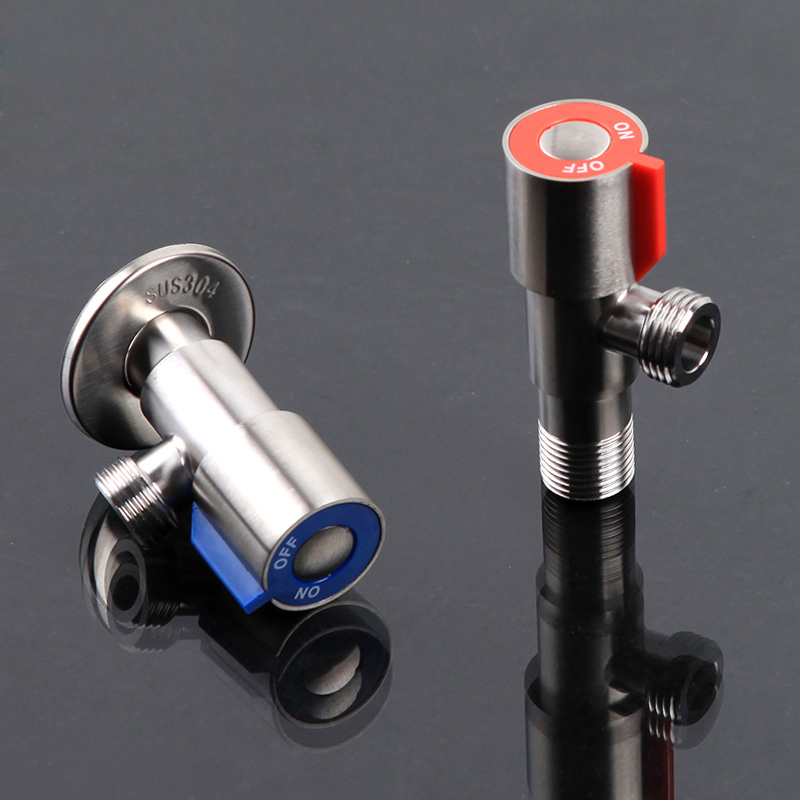 BECOLA 304 ze stali nierdzewnej zawór kątowy kuchnia akcesoria łazienkowe szczotkowanego niklu zawory w torze sprzężenia zwrotnego spalin WH-331